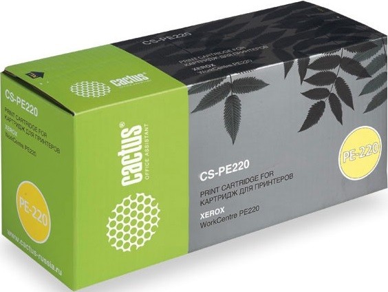 013R00621 Картридж Cactus CS-PE220 для принтеров Xerox WorkCentre PE220 черный (3 000 стр.)
