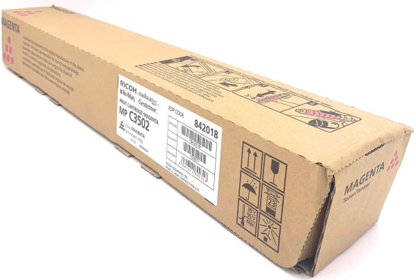 Картридж Ricoh MP C3502E (842018/841741) Magenta оригинальный для Ricoh Aficio MP C3002/ C3502, пурпурный, 18000 страниц
