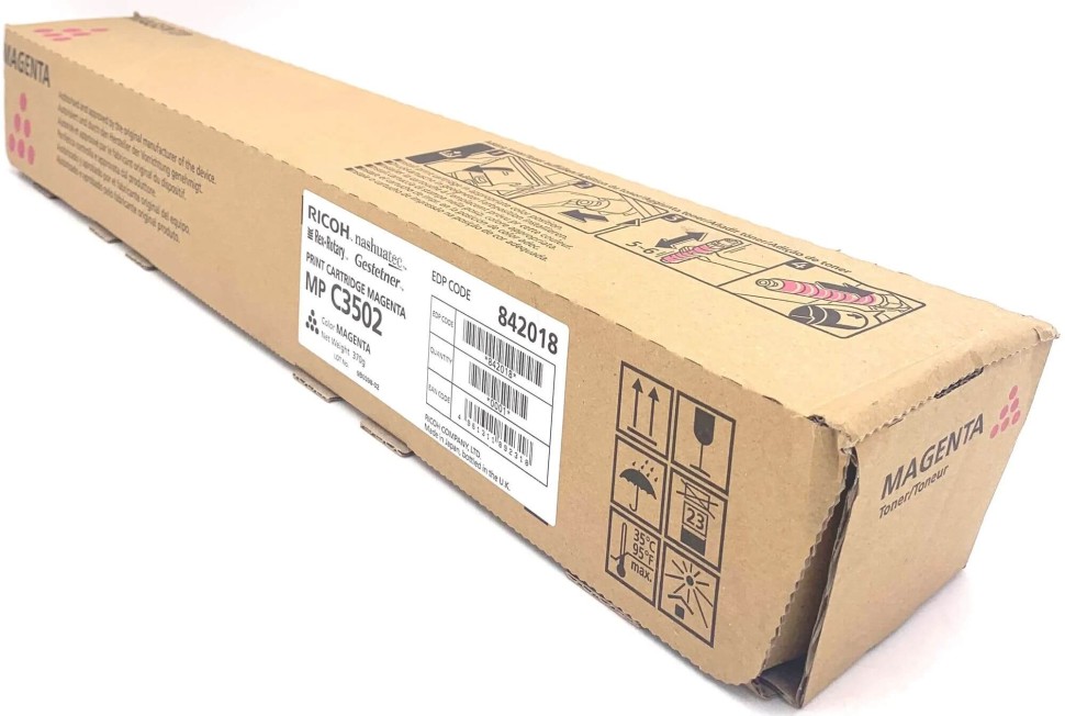 Картридж Ricoh MP C3502E (842018/841741) Magenta оригинальный для Ricoh Aficio MP C3002/ C3502, пурпурный, 18000 страниц