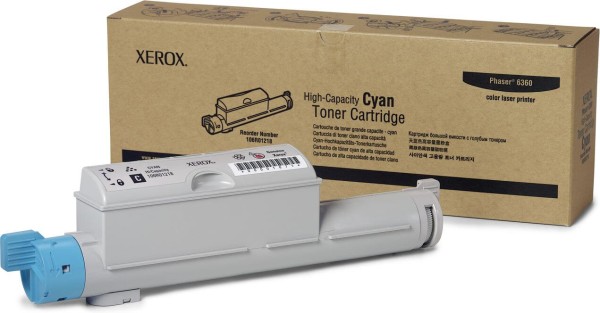 Картридж Xerox 106R01218 оригинальный для Xerox Phaser 6360, cyan, увеличенный (12000 страниц)