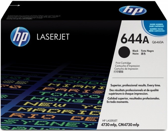 Картридж HP Q6460A (644A) оригинальный для HP Color LaserJet CM4730/ CM4730f/ CM4730fsk/ CM4730fm black, 12000 страниц