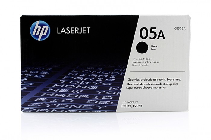 Картридж HP CE505A (05A) оригинальный для принтера HP LaserJet P2033/ P2034/ P2035/ P2036/ P2037/ P2053/ P2054/ P2055/ P2056/ P2057d black, 2300 страниц