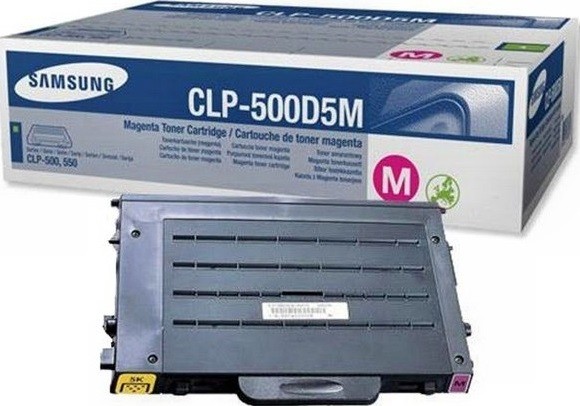 Картридж Samsung CLP-500D5M для принтеров Samsung CLP-500 пурпурный, оригинальный (5000 стр.)