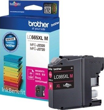 Картридж Brother LC-665XLM (LC665XLM) оригинальный для Brother MFC-J2320/ MFC-J2720, пурпурный, 1200 стр.
