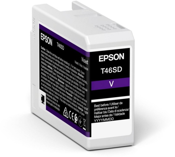 Картридж Epson C13T46SD00 (T46SD) Violet оригинальный для Epson SureColor SC-P700, фиолетовый, 25 мл.