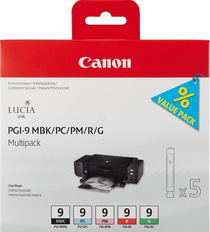 1033B013 Canon PGI-9 MBK/PC/PM/R/G Картридж для Pixma 9500(Mark II), Multi Pack