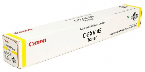 Тонер-картридж оригинальный Canon C-EXV45Y 6948B002 для принтера Canon imageRUNNER ADVANCE C7260i/ C7270i/ C7280i, желтый (52 000 стр.)