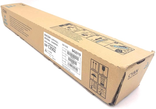 Картридж Ricoh MPC3502E (842019/841742) Cyan оригинальный для Ricoh Aficio MP C3002/ C3502, голубой, 18000 страниц
