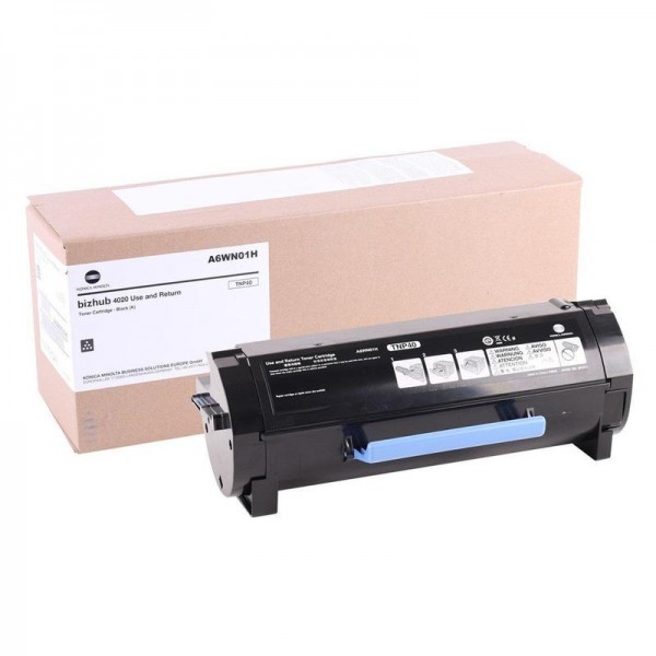 Картридж Konica-Minolta TNP-40 (A6WN01H) оригинальный для принтера Konica-Minolta bizhub 4020, черный, 20000 стр.