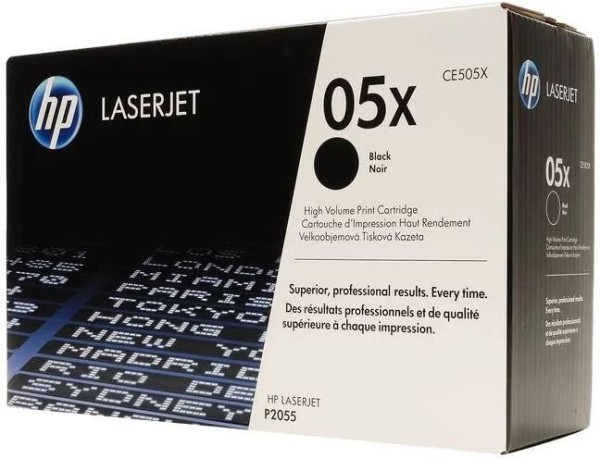 Картридж HP CE505X (05X) оригинальный для принтера HP LJ P2053/ P2054/ P2055/ P2056/ P2057 black, 6500 страниц