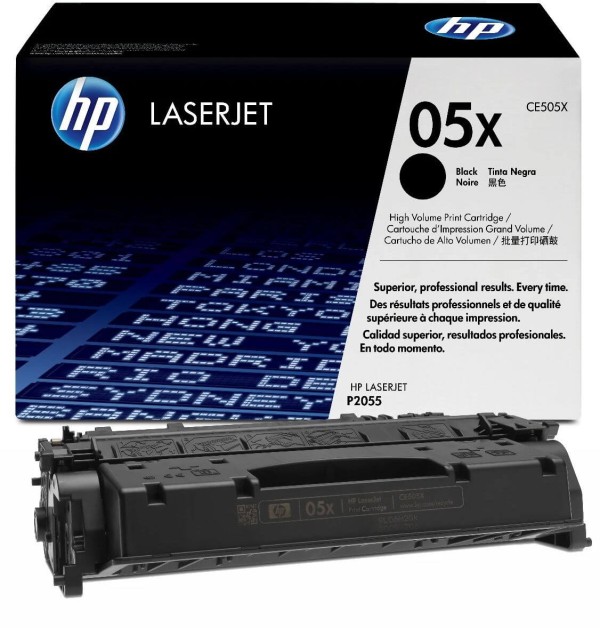 Картридж HP CE505X (05X) оригинальный для HP LaserJet P2030/ P2035/ P2050/ P2055, чёрный, увеличенный, 6500 страниц