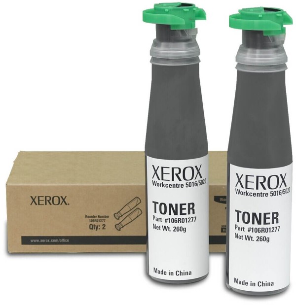 Картридж Xerox 106R01277 Black оригинальный для Xerox WorkCentre 5016/ 5020, чёрный, двойная упаковка, 2*6300 страниц