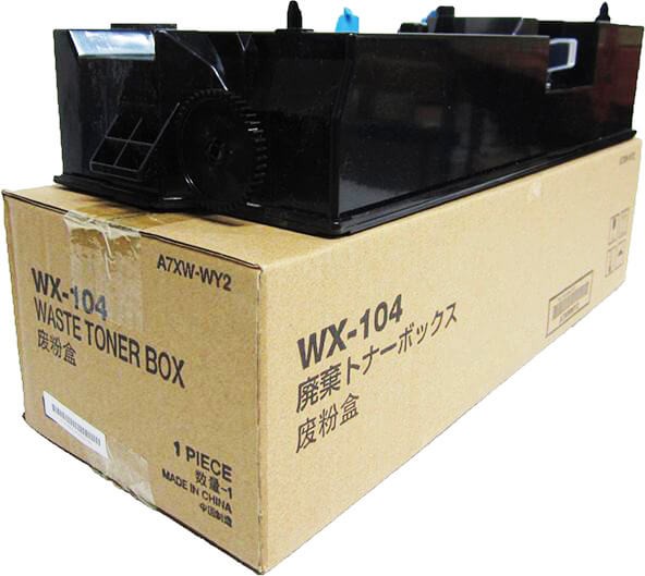 Бункер отработанного тонера Konica-Minolta WX-104 (A7XWWY2/ A7XW-WY2) оригинальный для принтера Konica-Minolta bizhub 227/ 287/ 367, 110000 стр.