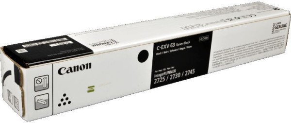 Картридж Canon C-EXV63 5142C002 оригинальный для Canon imageRUNNER 2725/ 2730/ 2745, черный, 30000 стр.
