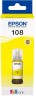 Чернила Epson C13T09C44A (108 Yellow) оригинальные для Epson EcoTank L8050/ L18050, жёлтый, 70мл
