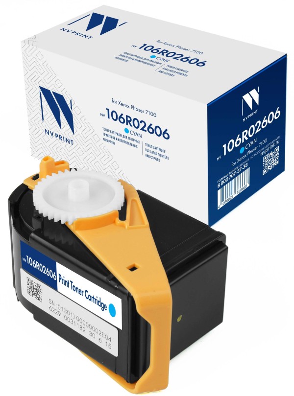 Картридж NV Print 106R02606 (NV-106R02606C) Cyan для Xerox Phaser 7100/ 7100N/ 7100DN, голубой, 4500 стр.