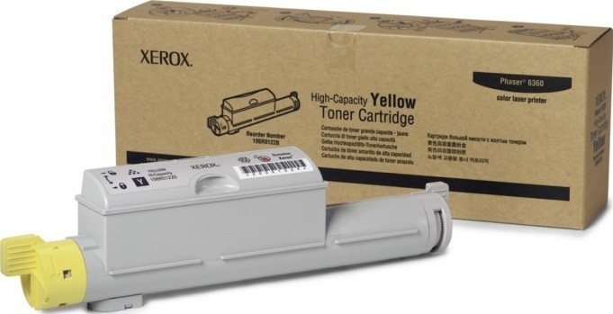 Картридж Xerox 106R01220 для Xerox Phaser 6360 yellow оригинальный увеличенный (12000 страниц)