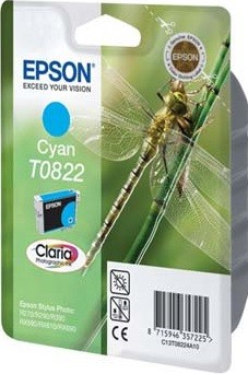 C13T11224A10 / C13T08224A10 Картридж Epson T0822 для Stylus Photo R270/R290/RX590 (голубой) (cons ink)