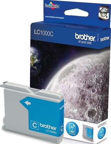 Картридж Brother LC-1000C (LC1000C) оригинальный для Brother DCP-130C/ MFC-240CN, голубой, 400 стр.