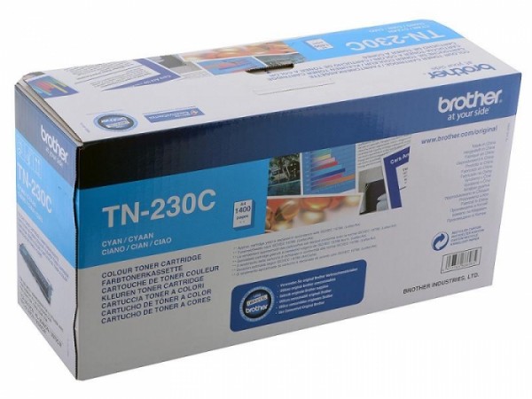 Картридж Brother TN-230C (TN230C) оригинальный для Brother HL-3040/ HL-3070/ DCP-9010CN/ MFC-9120CN/ MFC-9125/ MFC-9130/ MFC-9320 cyan (1 400 стр.)
