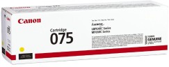 Картридж Canon 075Y (6362C002) Yellow оригинальный для Canon i-Sensys LBP646Cdw/ LBP647Cdw/ MF664Cdw/ MF667Cdw, жёлтый, 1300 стр.