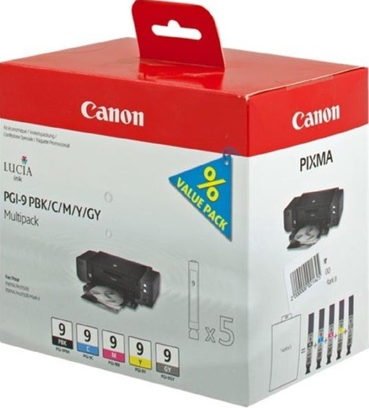 1034B013 Canon PGI-9 PBK/C/M/Y/GY Multi Pack для Pixma 9500(Mark II)