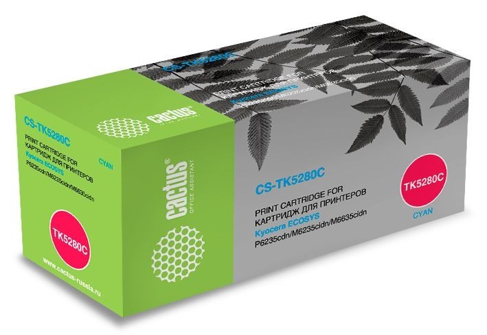 Картридж лазерный Cactus CS-TK5280C голубой (11000стр.) для Kyocera Ecosys P6235cdn/M6235cidn/M6635cidn