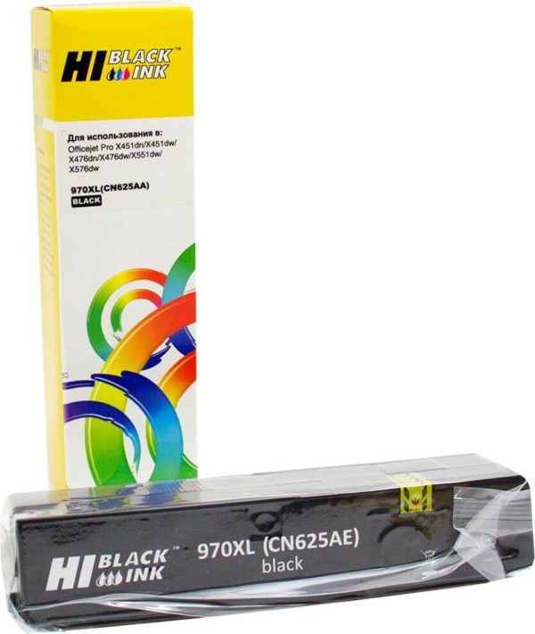 Картридж Hi-Black (HB-CN625AE) для HP OJ Pro X476dw/X576dw/X451dw 970XL, Black,  256 мл