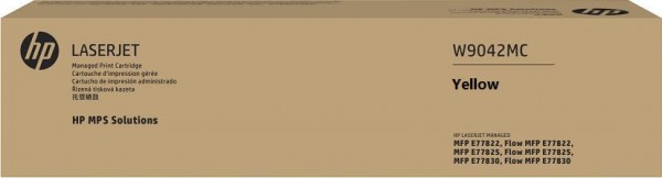 Картридж HP W9042MC Yellow оригинальный для принтера HP LaserJet E77825/ E77822/ E77830, жёлтый, 32000 стр.