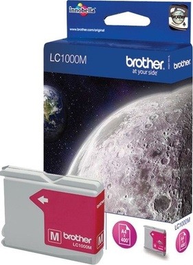 Картридж Brother LC-1000M (LC1000M) оригинальный для Brother DCP-130C/ MFC-240CN, пурпурный, 400 стр.