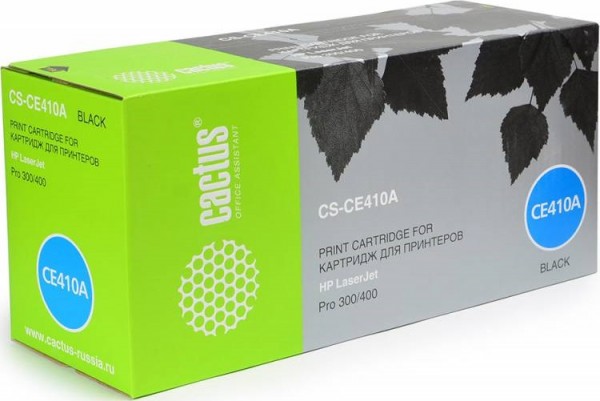 Cactus CE410A Картридж (CS-CE410A) для принтеров HP CLJ Pro 300 Color M351/ Pro 400 Color M451/ Pro 300 Color MFP M375/ Pro 400 Color MFP M475, черный, 2 200 стр.