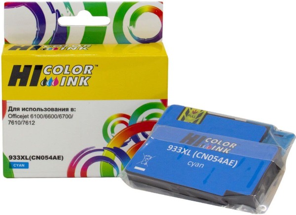 Картридж Hi-Black (HB-CN054AE) для HP Officejet 6100/ 6600/ 6700, №933XL, C