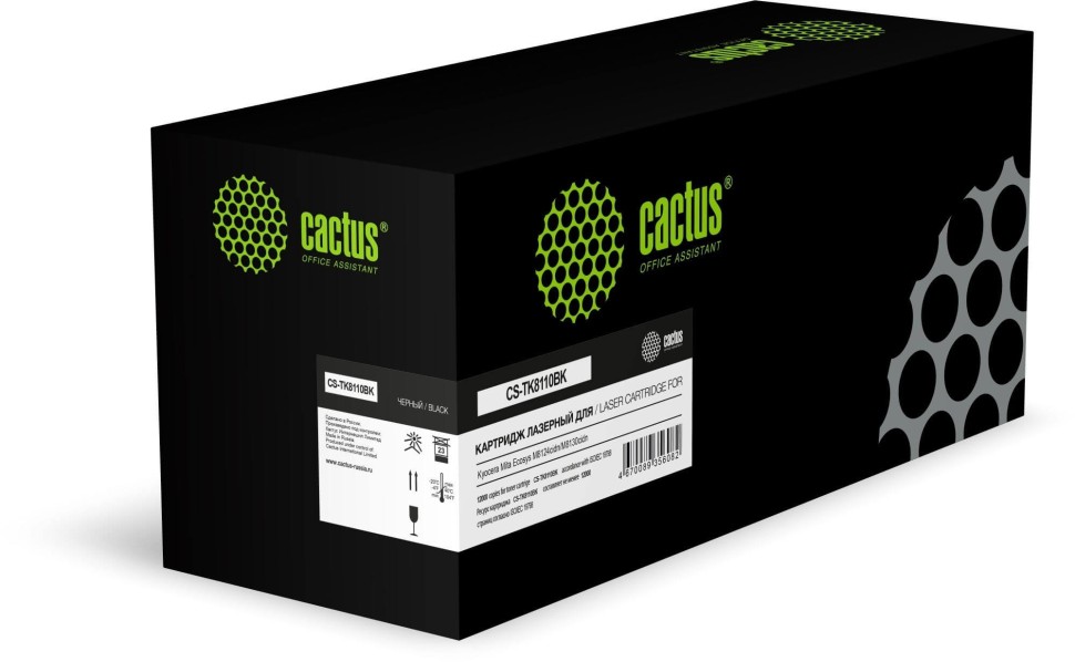 Картридж Cactus TK-8110BK (CS-TK8110BK) ASIA PACIFIC Black для Kyocera ECOSYS M8124/ M8130, чёрный, 12000 стр.
