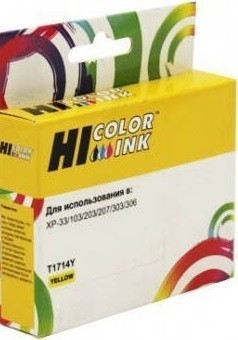 Картридж Hi-Black (HB-T1714) для Epson XP-33/ 103/ 203/ 207/ 306/ 406, Y