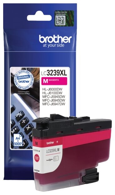 Картридж Brother LC-3239XLM (LC3239XLM) оригинальный для Brother HL-J6000DW/ MFC-J5945DW/ MFC-J6945DW, пурпурный, 5000 стр.