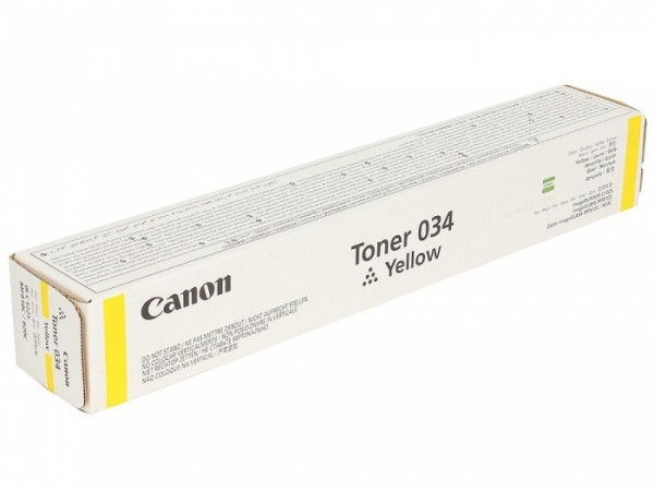 Canon 034Y (9451B001)Тонер для iR C1225/ MF810/ 820, жёлтый, 7300 страниц.