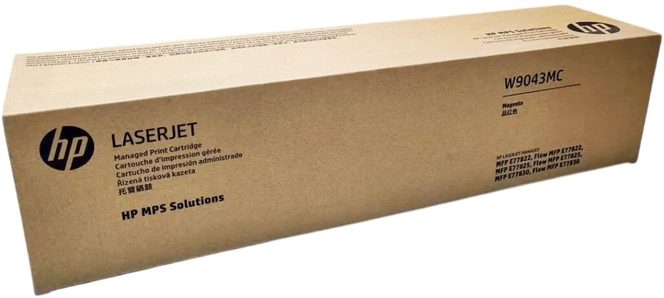 Картридж HP W9043MC Magenta оригинальный для принтера HP LaserJet E77825/ E77822/ E77830, пурпурный, 32000 стр.