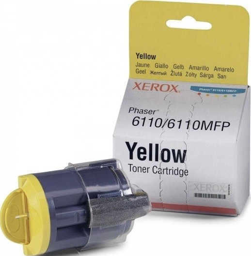 Картридж Xerox 106R01204 для Xerox Phaser 6110 yellow оригинальный увеличенный (1000 страниц)