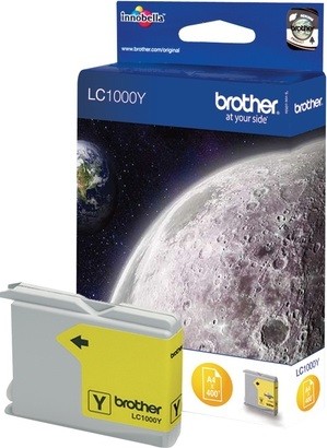Картридж Brother LC-1000Y (LC-1000Y) оригинальный для Brother DCP-130C/ MFC-240CN, жёлтый, 400 стр.