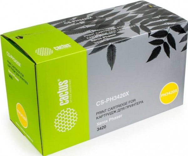 106R01033 Картридж Cactus CS-PH3420X для принтеров Xerox Phaser 3420 черный (8 000 стр.)