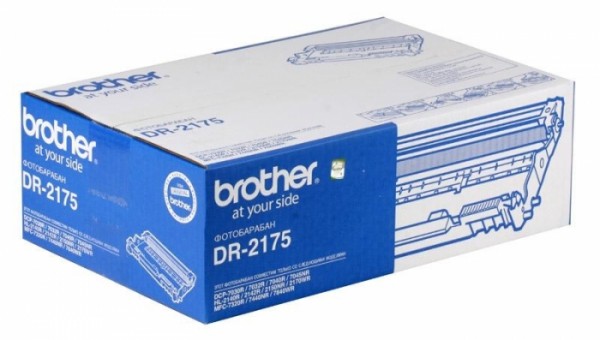 Фотобарабан Brother DR-2175 (DR2175) оригинальный для Brother HL-2140/ 2170/ 2140R/ 2142R/ 2150NR/ 2170WR/ MFC-7320R/ 7440NR/ 7840WR/ DCP-7030R/ 7032R/ 7045NR black (12 000 стр.)