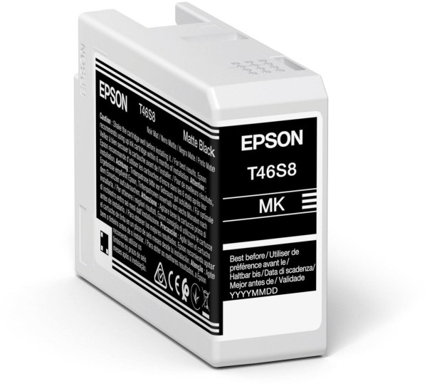 Картридж Epson C13T46S800 (T46S8) Matte Black оригинальный для Epson SureColor SC-P700, матовый-чёрный, 25 мл.