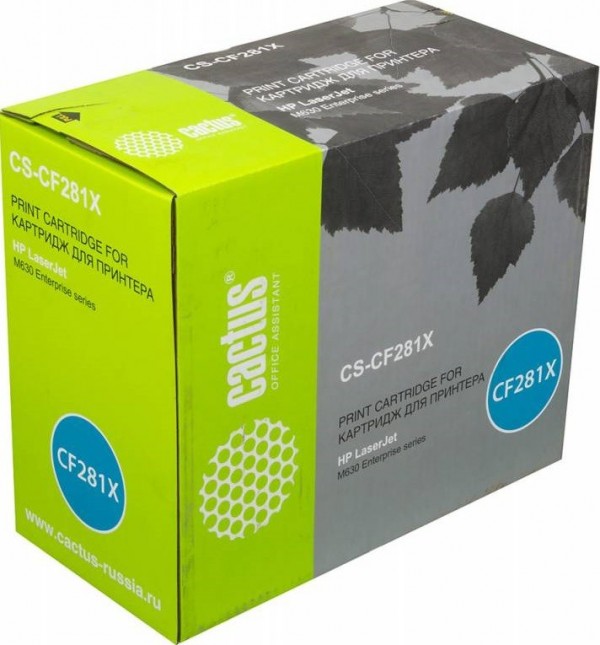 Картридж Cactus CF281X (CS-CF281X) для принтеров HP LaserJet Enterprise M630/ M605dn/ M606dn/ M605x черный 25000 страниц