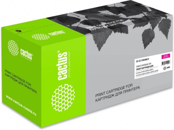 Картридж Cactus CLT-M506LV (CS-CLT-M506LV) для принтеров Samsung CLP 680/ CLX 6260/ 6260FD/ 6260FR пурпурный 3500 страниц