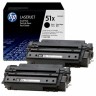 Q7551XD (51X) оригинальный картридж HP для принтера HP LaserJet P3003dn/ P3003x/ P3004/ P3004d/ P3004n/ P3005/ P3005d/ P3005dn/ P3005n/ P3005x/ M3027/ M3027x/ M3035/ M3035xs black, двойная упаковка 2*13000 страниц