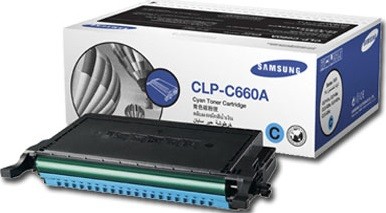 Картридж Samsung CLP-C660A для принтеров Samsung CLP-610DN/ 660N/ 660DN голубой, оригинальный (2000 стр.)