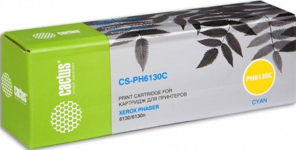 106R01282 Картридж Cactus CS-PH6130C для принтеров Xerox 6130/6130n голубой (1 900 стр.)