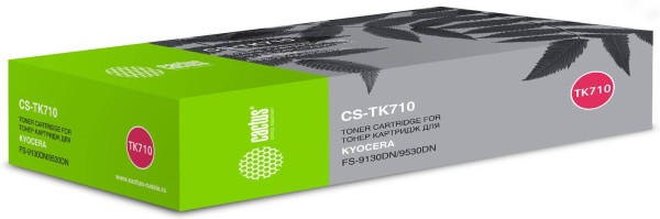 Картридж Cactus TK-710 (CS-TK710) для Kyocera FS-9130/ FS-9130DN/ FS-9530, 40000 стр.