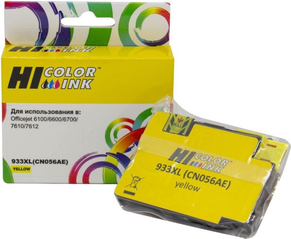 Картридж Hi-Black (HB-CN056AE) для HP Officejet 6100/ 6600/ 6700, №933XL, Y