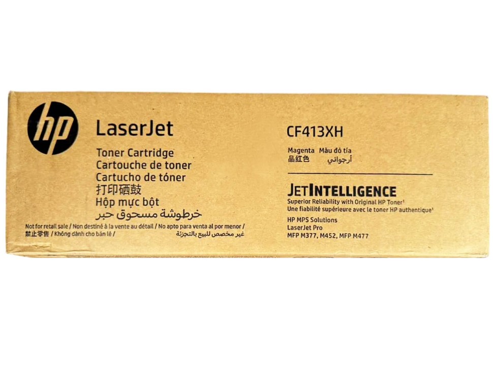Картридж HP CF413XH (410XH) Magenta оригинальный для HP LaserJet Pro MFP M377/ M452/ M477, пурпурный, увеличенный, 5000 страниц